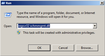 การเปิดใช้งาน Active Directory Schema