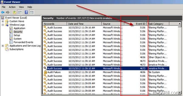 Windows Server Security Log ที่สำคัญและความแตกต่างกันของ Windows Server Log ของ windows Server 2003 และ Windows Server 2008 