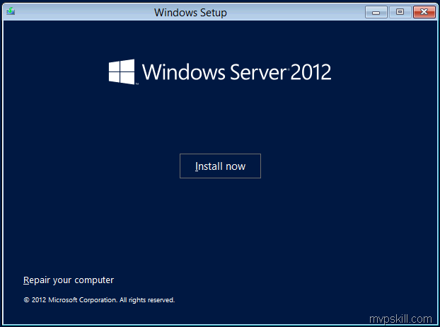 วิธี ติดตั้ง Windows Server 2012 ภาพรวมจุดสังเกต Default Configurations ของ Windows Server 2012