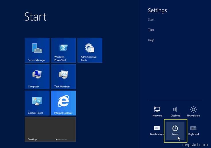 รวมวิธีการ Shutdown Windows 8 และ Windows Server 2012