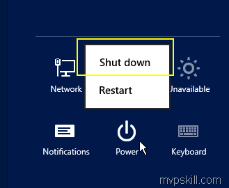 รวมวิธีการ Shutdown Windows 8 และ Windows Server 2012