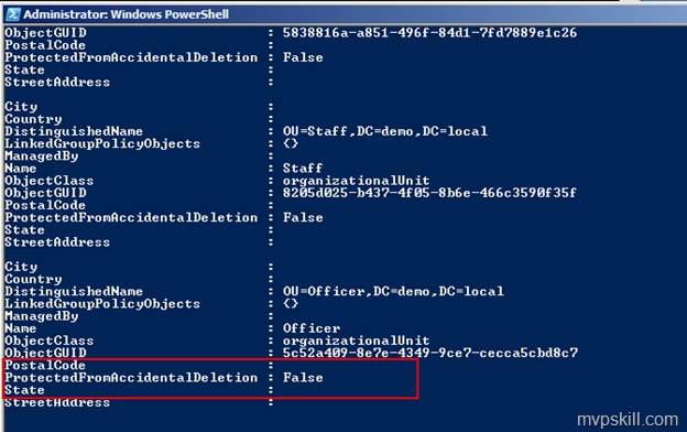 ตัวอย่างการใช้งาน PowerShell กับ user, OU, Groups, Computer Account