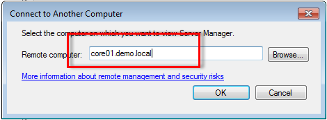 การใช้งาน Server Core ผ่าน Remote ด้วย Sconfig.cmd และ RSAT