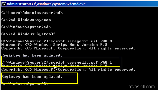 วิธีการเปิด Windows Automatic Updates บน Server Core Windows 2008, Windows 2008R2
