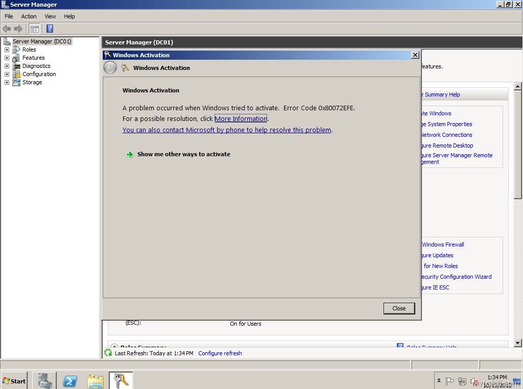 วิธี Activate แผ่น Windows 2008R2 SP1 แบบ Evaluation