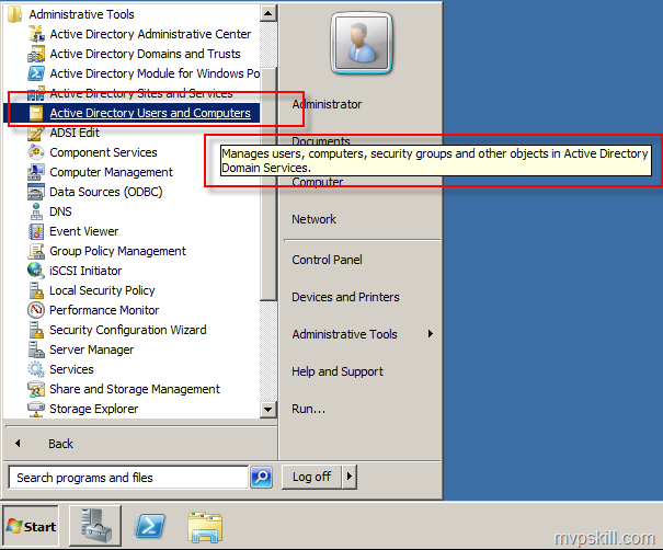 ปรับแต่งเครื่องมือ Active Directory Users and Computers ให้แสดงผลเพิ่ม