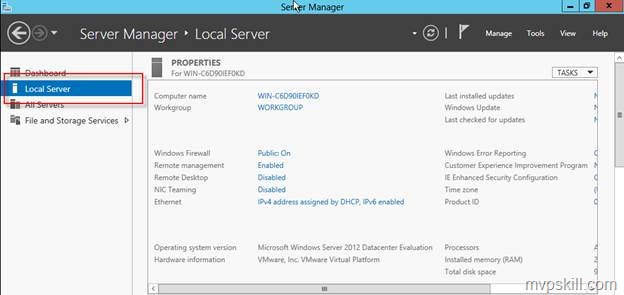 วิธีติดตั้ง Domain Controller สำหรับ Windows Server 2012