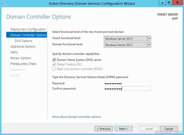 วิธีติดตั้ง Domain Controller สำหรับ Windows Server 2012