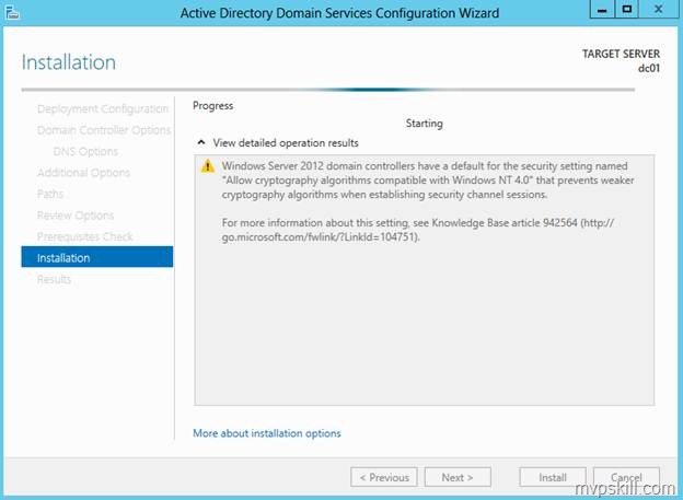 วิธีติดตั้ง Domain Controller สำหรับ Windows Server 2012