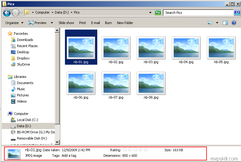 ปรับ Windows 7 ให้โชว์รูป Thumbnails แทน Icon