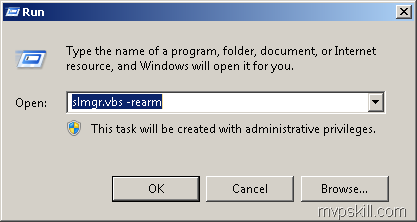 How to Extend the Windows 7 Activation more 30 days with slmgr.vbs