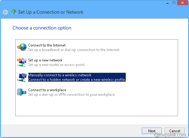 การจัดการ Wireless Profile สำหรับ Windows 8, Create Wireless Profile Windows8, Windows 8 Wirelss Setting, ตั้งค่า Wireless Windows8, Windows 8 Wireless