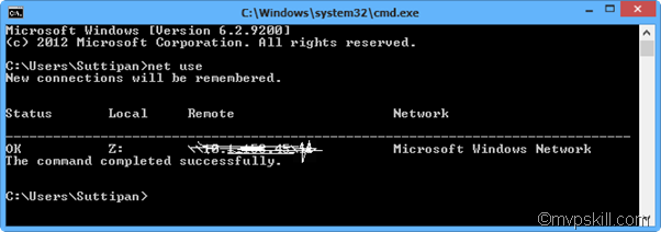 แก้ปัญหา "The network folder specified is currently mapped using a different user name and password", วิธีแก้ Multiple connections to a server or shared resource by the same user, using more than one user name, are not allowed. Disconnect , วีธีแก้  "The network folder specified is currently mapped using a different user name and password",