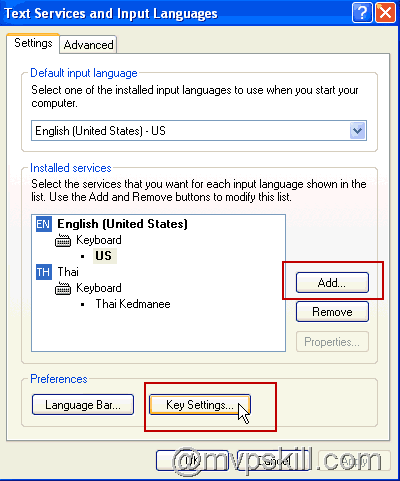 Tip บน Windows XP สำหรับการตั้งค่าปุ่ม Grave Accent ( ~ )