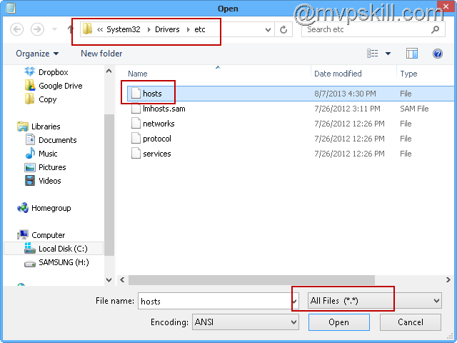 Tip การ Edit Host File สำหรับ Windows Vista, Windows 7, Windows 8
