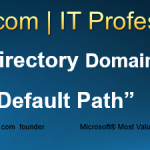 Active Directory Location for Database, Log Files and SYSVOL