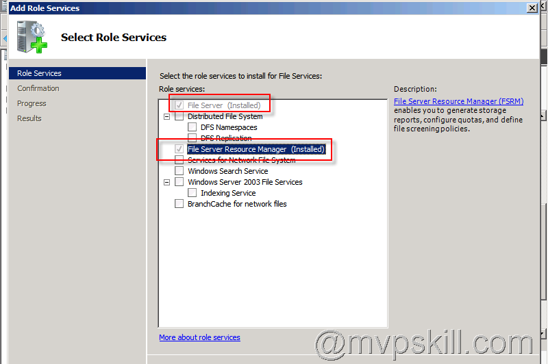 Windows Server 2012 ติดตั้ง File Server Resource Manager