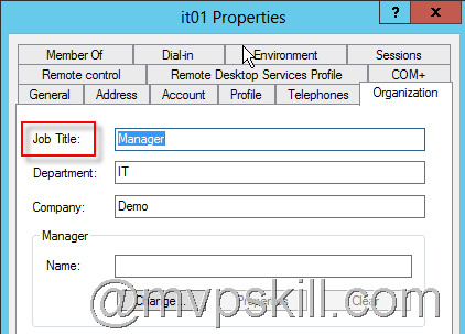 PowerShell ค้นหา Job Title จาก User บน Active Directory