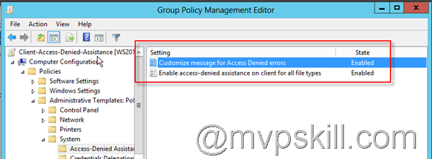 Group Policy Access-Denied-Assistance