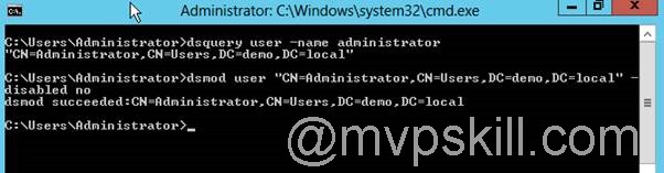 Unlock Active Directory User Lockout by Command Line