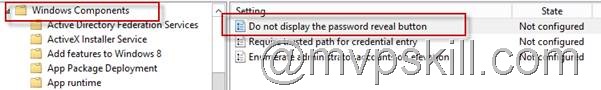Windows Group Policy Prevent Password Revealing