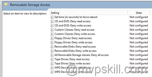 Windows Group Policy Block Removable Media