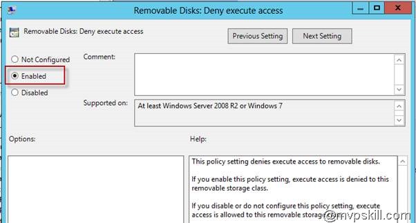 Windows Group Policy Block Removable Media