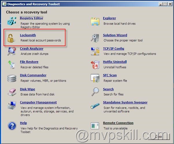 วิธี Reset Password Windows 7 ด้วย Tools จาก Microsoft