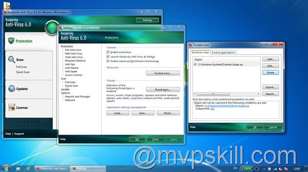 จะเจอปัญหา LAN Card ใช้ไม่ได้, ปรับ ตั้งค่า IP Address ไม่ได้, Kaspersky Antivirus ทำให้ LAN Error