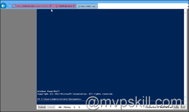 ติดตั้ง Windows PowerShell Web Access Windows 2012