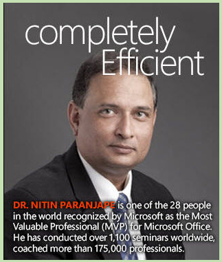 Dr. NITIN PARANJAPE (Microsoft MVP: Microsoft Office)