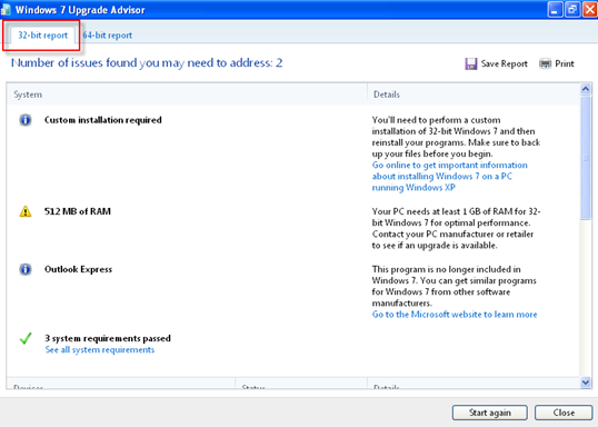 Windows 7 Upgrade Advisor เป็นเครื่องมือ