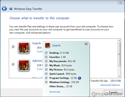 Migrating Settings by Using Windows Easy Transfer
