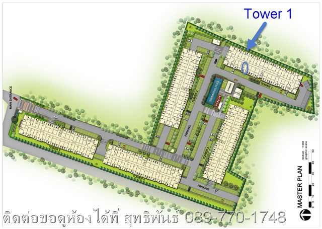 ให้เช่าคอนโด โครงการ ศุภาลัย ซิตี้ รีสอร์ท รัชดาฯ-ห้วยขวาง 