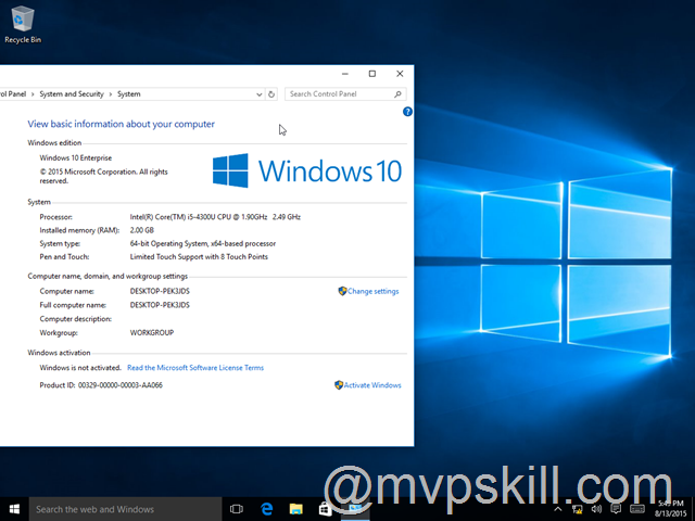step by step วิธีติดตั้ง Windows 10 Enterprise Edition