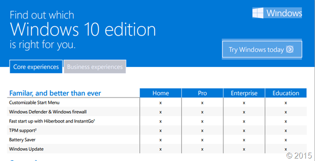 Windows 10 มีกี่ Edition