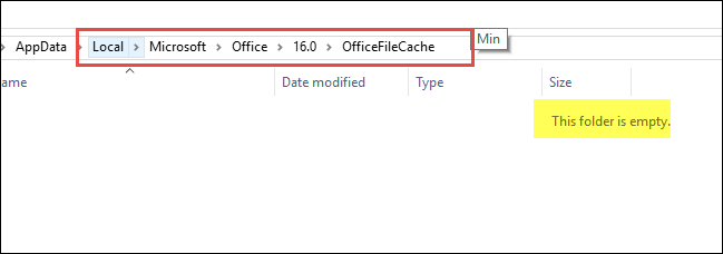OfficeFileCache, OfficeFileCache คือ, ลบ OfficeFileCache, 
