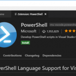 VisualStudioCodePowerShellExtension
