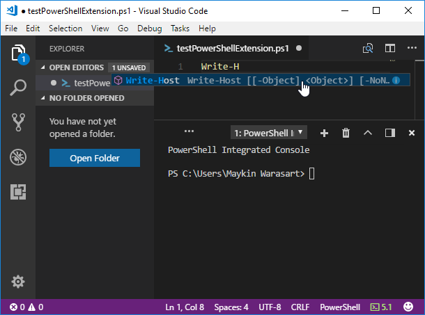 IntelliSense is working