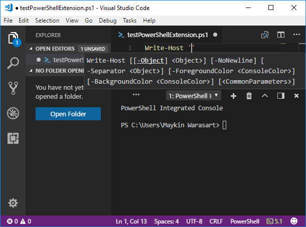 IntelliSense is working