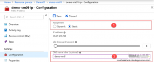 การใช้งาน Reserved IP และ DNS Name 